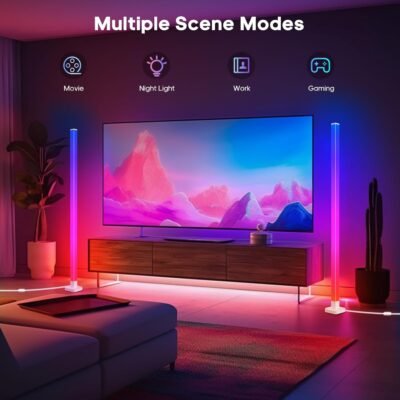 LED lumière d'angle moderne, avec synchronisation de la musique