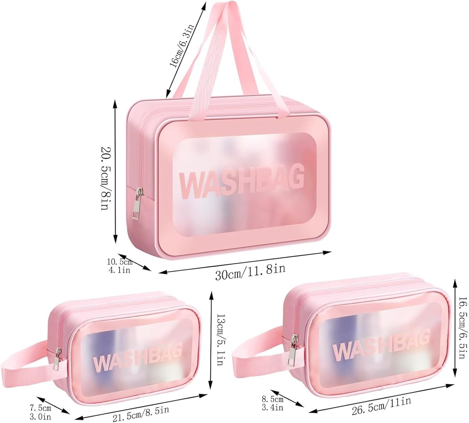 set de 3 trousses de voyage(washbag) – Image 2