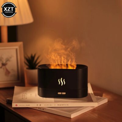 Diffuseur d'huiles essentielles à flamme de simulation