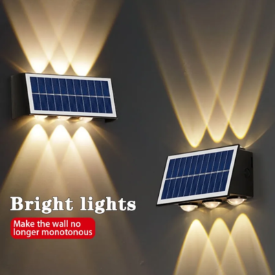 Appliques murales solaires 6 lampe led