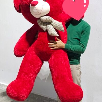 peluche nounours rouge 180cm