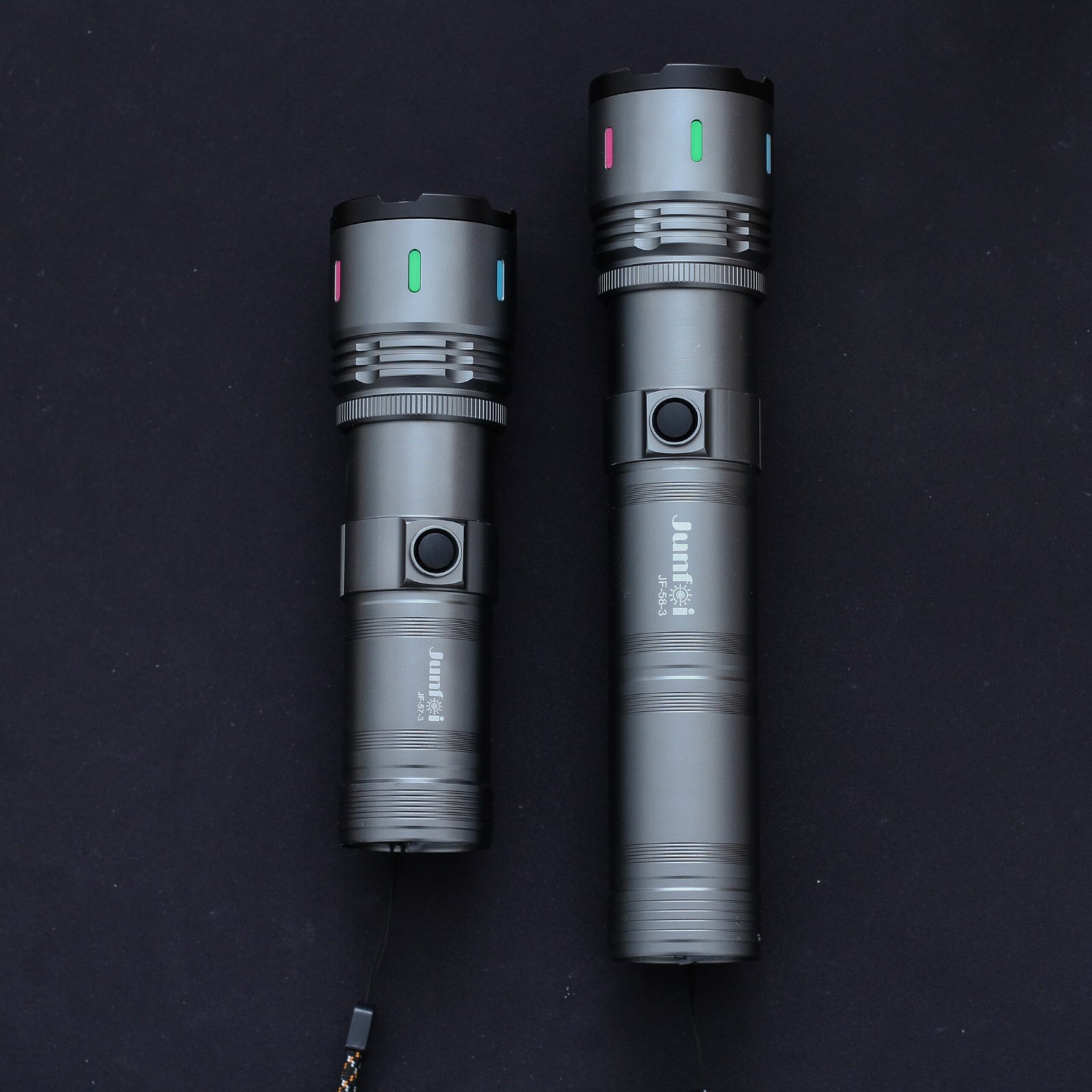 torch telescopic métal lumiere blanc+jaune+ultraviolet – Image 2