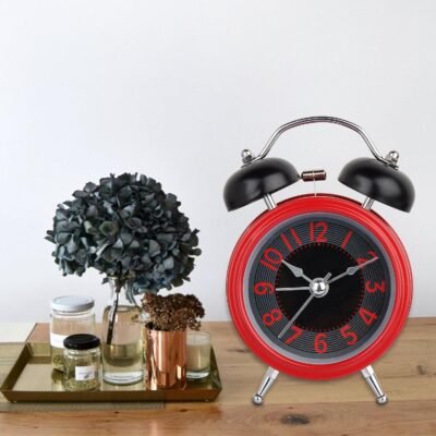 Réveil analogique à quartz double cloche, réveil fort , horloge numérique